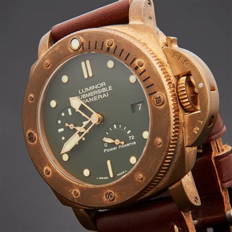 panerai luminor submersible 1950 watch in bronze price|panerai 1950 3 day automatic.